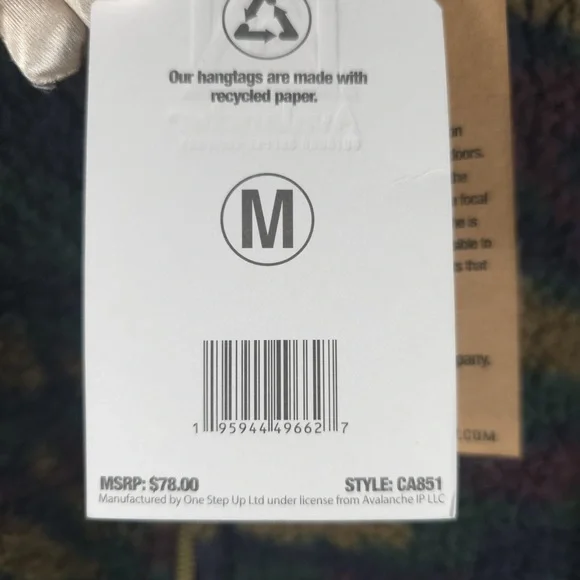 NWT AVALANCHE Outdoor Soft Relaxed FullZip Teddy Camo Fleece Jacket CA851 MEDIUM - Picture 13 of 13